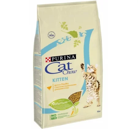 Суха храна CAT CHOW KITTEN за котета до 12 м, 15 kg