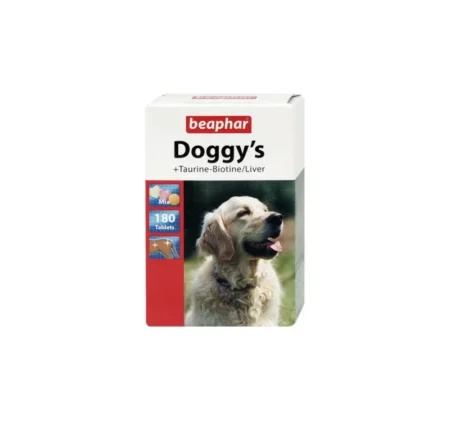 Витамини за кучета DOGGY'S MIX TAURINE BIOTINE LIVER, 180 бр