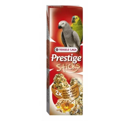 Лакомство за големи папагали стик с ядки и мед VERSELE LAGA STICKS PARROTS NUTS & HONEY, 2 бр