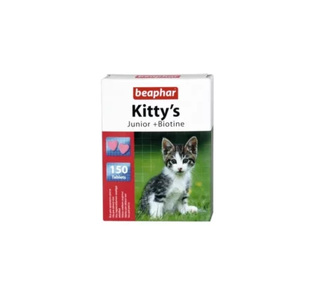 Витамини за малки котета BEAPHAR KITTY’S JUNIOR BIOTIN, 150 бр