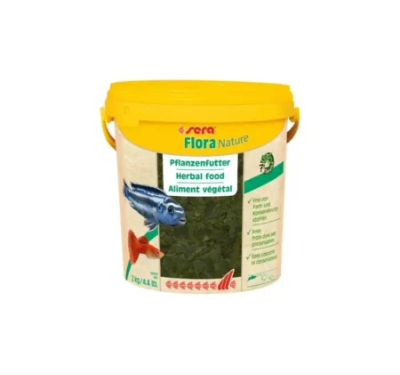 Храна на люспи SERA FLORA NATURE растителна, 10000 ml