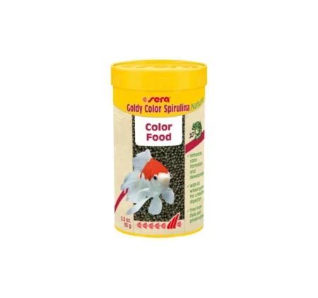 Храна на гранули SERA GOLDY COLOR SPIRULINA NATURE за златни рибки, 250 ml