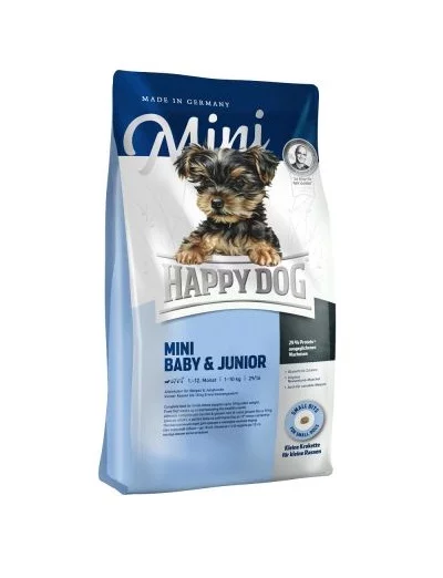 Суха храна HAPPY DOG SUPREME YOUNG MINI BABY&JUNIOR за кученца до 12 м дребни и мини породи