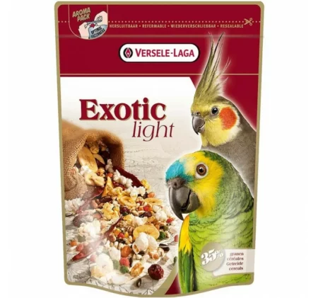 Exotic Light 750 g - храна за големи папагали с пуканки и зърна 750г