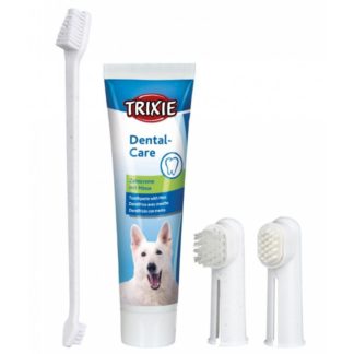 Комплект паста за зъби и четки TRIXIE DENTAL CARE SET