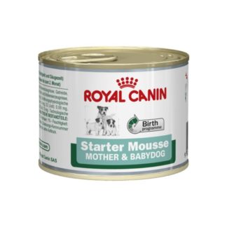 Royal Canin STARTER MOUSSE – пастет за отбиване на подрастващи кученца от всички породи/за бременни и кърмещи кучета 195 gr