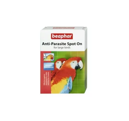 Противопаразитни пипети BEAPHAR ANTI-PARASITE SPOT ON LARGE за едри папагали, 2 бр