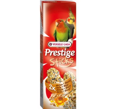 Лакомство за средни папагали стик с ядки и мед VERSELE LAGA STICKS BIG PARAKEETS NUTS & HONEY, 2 бр