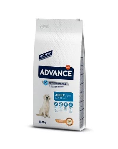 Суха храна ADVANCE DOG MAXI ADULT за кучета едри породи над 12 м, 14 kg