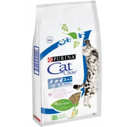 Суха храна CAT CHOW SPECIAL CARE 3IN1 тройна защита за котки над 12 м, 15 kg