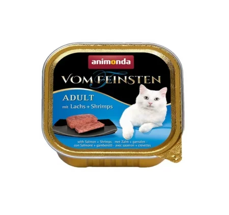 Пастет ANIMONDA VOM FEINSTEN ADULT SALMON AND SHRIMPS за котки над 1 г, 100 g