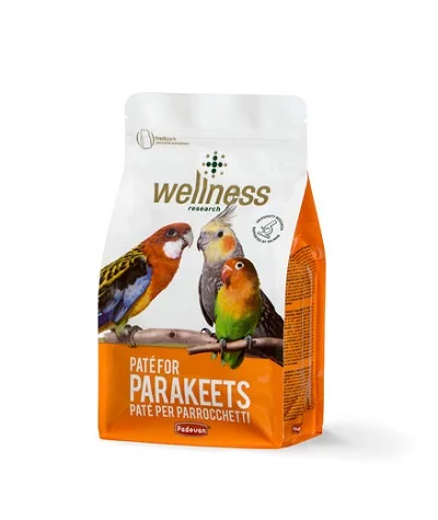 Мека яйчна храна за средни папагали PADOVAN WELLNESS PATE FOR PARAKEETS, 600 g