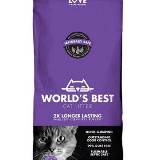 World's Best Cat Litter Multiple cat 3.18 kg - котешка постелка лавандула биоразградима