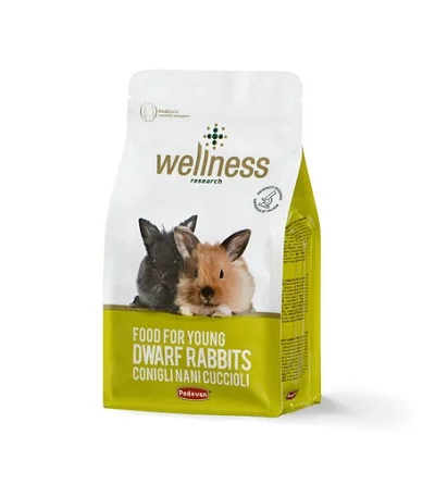 Храна за малки зайчета PADOVAN WELLNESS YOUNG DWARF RABBITS, 1 kg