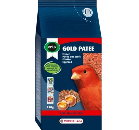 Мека яйчна храна за червени канари VERSELE LAGA OROLUX GOLD PATEE RED CANARIES, 250 g