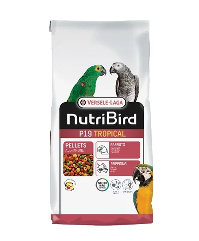 Гранулирана храна за големи папагали VERSELE LAGA NUTRIBIRD Р19 TROPICAL, 10 kg