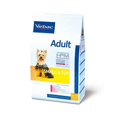 Суха храна VIRBAC VETERINARY HPM ADULT DOG SMALL & TOY за дребни породи над 12 м