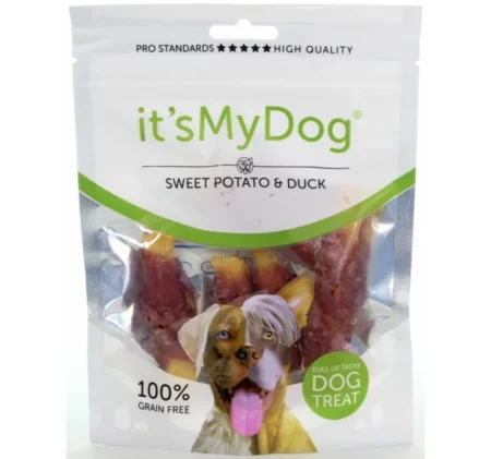 Лакомство ITS MY DOG DUCK & SWEET POTATO GRAIN FREE патица и сладък картоф, 85 g