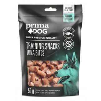 Prima Dog Training Snacks tuna bites - лакомства за обучение от чисто месо от риба тон