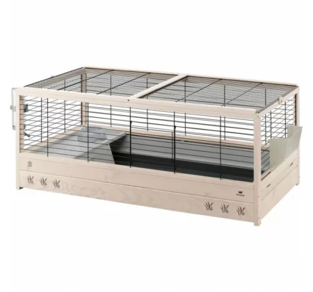 Оборудвана клетка за зайци и морски свинчета FERPLAST CAGE ARENA 120 BLACK, 125x64,5x51см