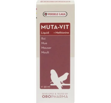 Комплекс от витамини за птици, аминокиселини и микроелементи за добро оперение, течен VERSELE LAGA MUTA-VIT LIQUID, 30 ml