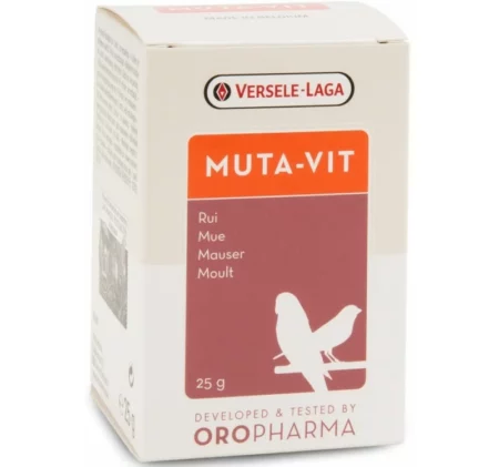 Комплекс от витамини за птици, аминокиселини и микроелементи за добро оперение на прах VERSELE LAGA MUTA-VIT, 25 g