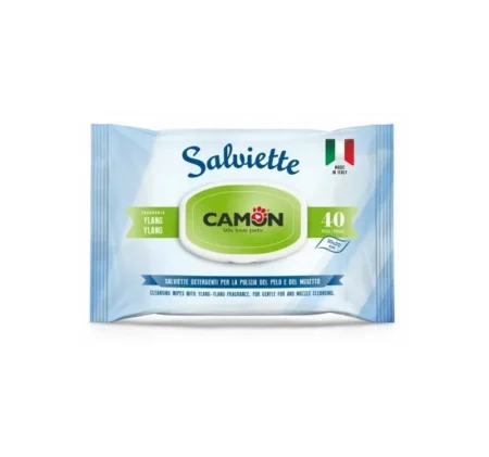 Мокри кърпички Camon Salviette аромат иланг-иланг, 40 бр.