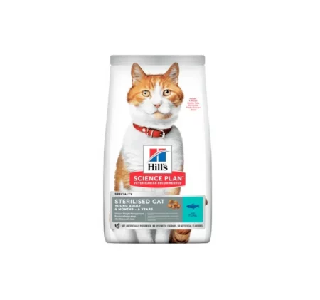 Суха храна HILL'S® SCIENCE DIET® YOUNG STERILISED TUNA за млади кастрирани котки, 1,5 kg