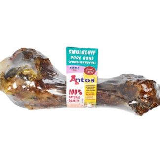 Лакомство ANTOS SMOKED PIG BONE пушен свински кокал, 260 g
