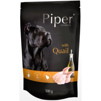 Пауч PIPER ADULT QUAIL за кучета над 12 м. с пъдпъдък, 500 g