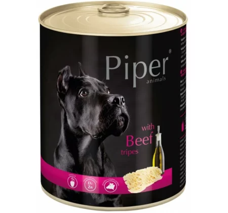 Консерва PIPER ADULT BEEF TRIPES за кучета над 12 м. със шкембе, 400 g