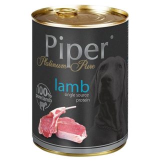 Консерва PIPER PLATINUM PURE LAMB монопротеин за кучета над 12 м. с агне, 400 g