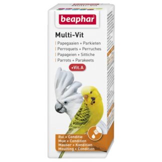 Витамини за папагали BEAPHAR MULTI VIT, 20 ml