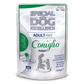 Пауч SPECIAL DOG EXCELLENCE RABBIT MINI ADULT за дребни породи над 12 м. със заек, 100 g
