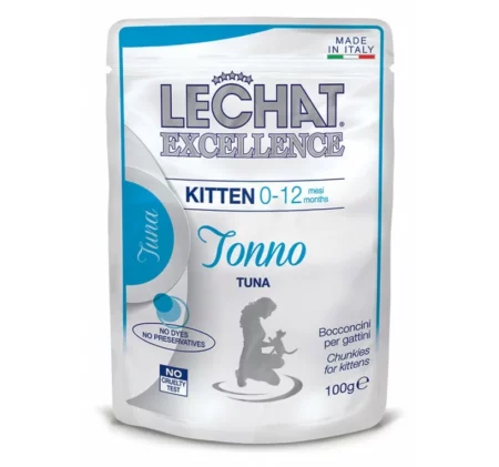 Пауч LE CHAT EXCELLENCE CHUNKIES TUNA KITTEN за котенца до 12 м. с риба тон, 100 g