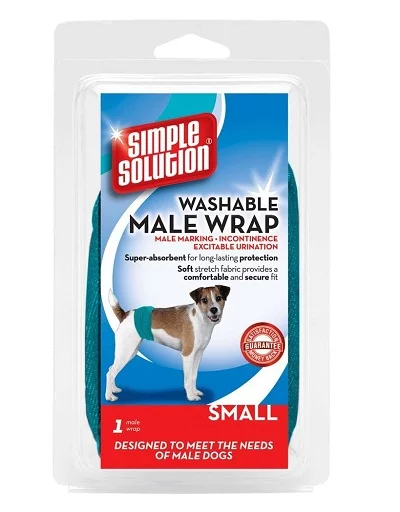 Многократни памперси за мъжки кучета SIMPLE SOLUTION WASHABLE MALE WRAP SMALL