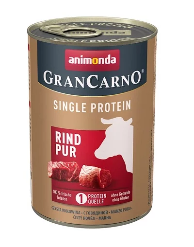 Консерва GRANCARNO SINGLE PROTEIN SUPREME PURE BEEF монопротеин говеждо, 400 g