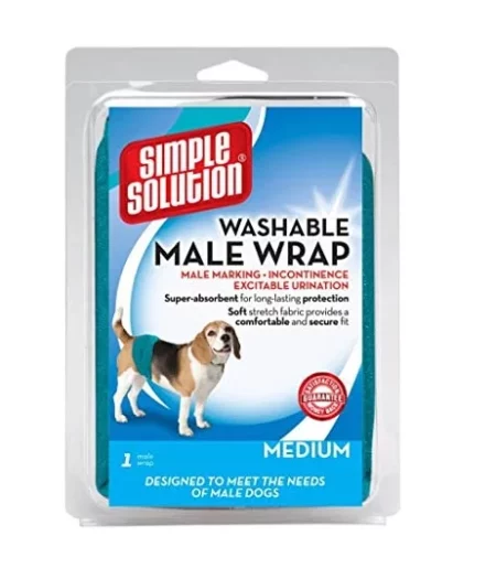 Многократни памперси за мъжки кучета SIMPLE SOLUTION WASHABLE MALE WRAP MEDIUM