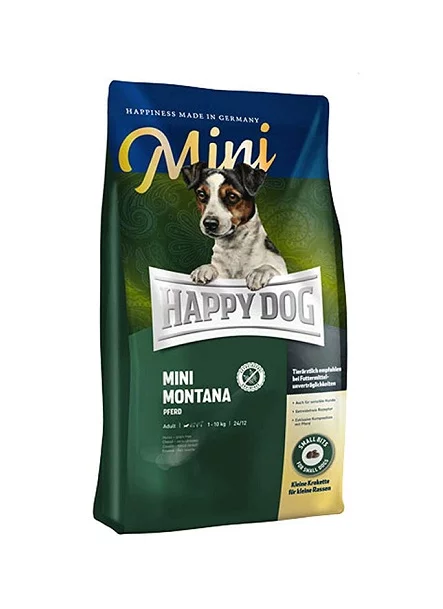 Суха храна HAPPY DOG SUPREME MINI MONTANA за чувствителни и алергични кучета мини и дрбени породи с конско