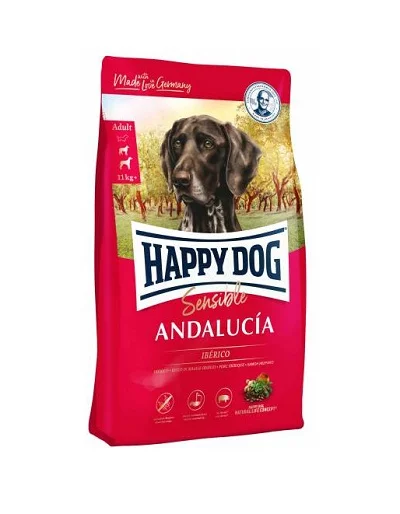 Суха храна HAPPY DOG SUPREME SENSIBLE ANDALUCIA за чувствителни кучета средни и едри породи със свинско