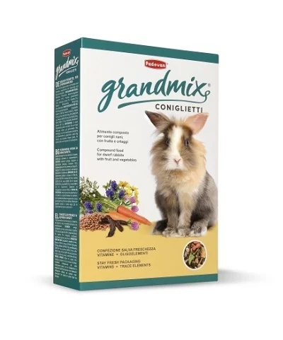 Храна за зайци PADOVAN GRANDMIX CONIGLIETTI, 850 g