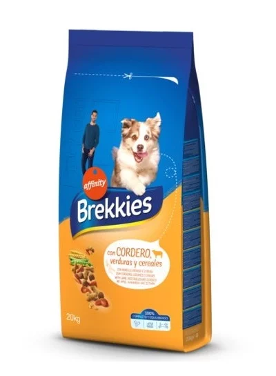 Суха храна BREKKIES DOG MIX LAMB за кучета над 12 м, агне 20 kg