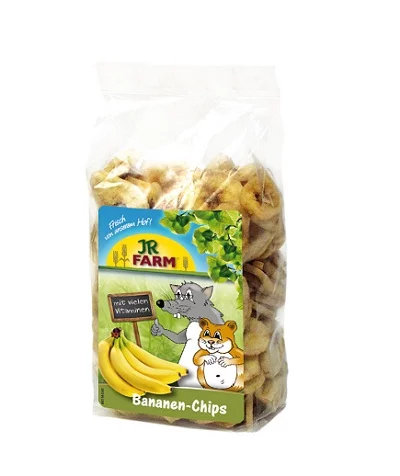 Лакомство за гризачи JR FARM BANANA SLICES, бананови резенчета, 150 g