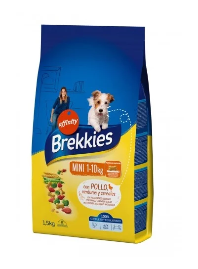 Суха храна BREKKIES DOG MINI за кучета дребни породи до 12 м, 20 kg