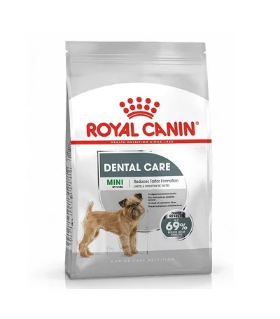 Суха храна ROYAL CANIN MINI DENTAL CARE за кучета дребни породи над 10 м, с чувствителни зъби