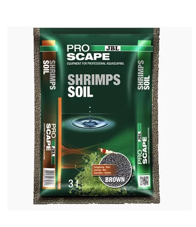 Субстрат JBL ProScape ShrimpsSoil BROWN за аквариум със скариди, кафява, 3 l
