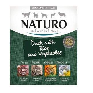 Пастет NATURO ADULT DUCK & RISE патица и ориз, за кучета над 12 м, 400 g