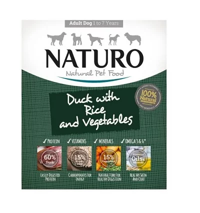 Пастет NATURO ADULT DUCK & RISE патица и ориз, за кучета над 12 м, 400 g