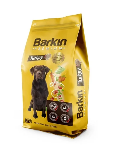 Суха храна BARKIN PREMIUM TURKEY пуйка, за кучета над 12 м, 15 kg